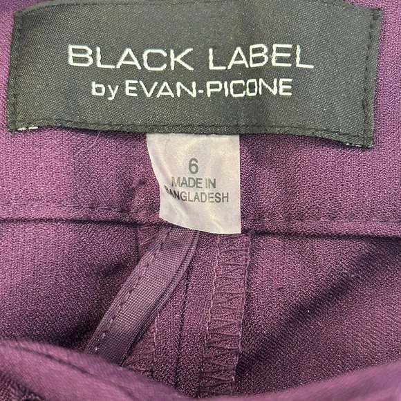Evan Picone Black Label Pants- size 6 NWT rich purple dress pants, - Picture 3 of 4